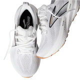 Tenis Brooks Running GLYCERIN 22 Blanco Plata Mujer