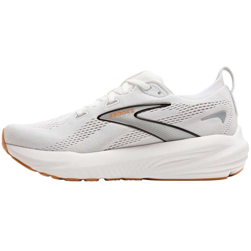 Tenis Brooks Running GLYCERIN 22 Blanco Plata Mujer