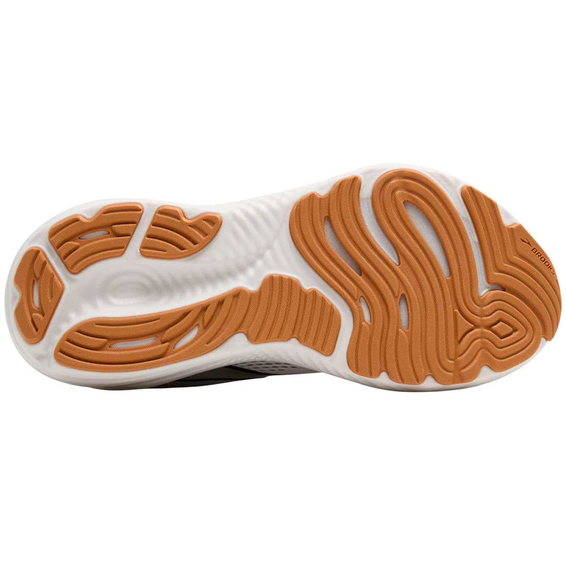 Tenis Brooks Running GLYCERIN 22 Blanco Plata Mujer