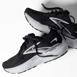 Tenis Brooks GLYCERIN GTS 22 Negro Plata Mujer