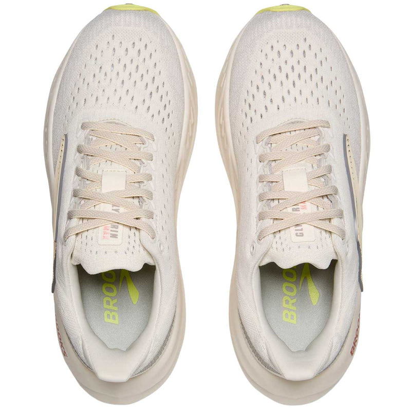 Tenis Brooks Running GLYCERIN MAX Beige Olivo Mujer