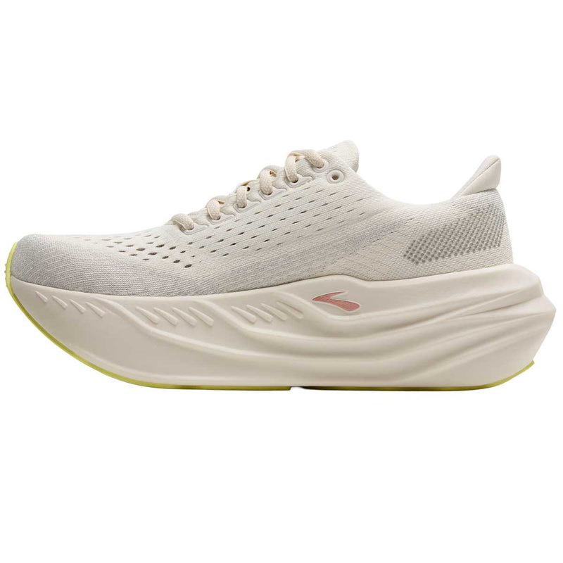 Tenis Brooks Running GLYCERIN MAX Beige Olivo Mujer