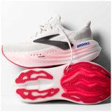 Tenis Brooks GLYCERIN MAX Blanco Rosa Mujer