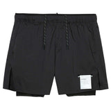 Short Deportivo Satisfy Techsilk 5" Running Negro Hombre