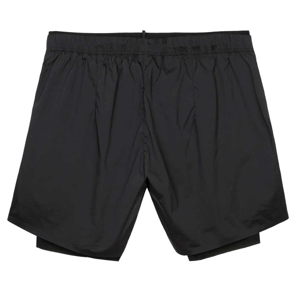 Short Deportivo Satisfy Techsilk 5" Running Negro Hombre