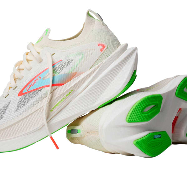 Tenis Brooks HYPERION MAX 3 Beige Verde Mujer