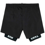 Short Deportivo Satisfy Techsilk 8" Negro Hombre