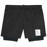 Short Deportivo Satisfy Techsilk 8" Negro Hombre