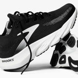 Tenis Brooks GLYCERIN FLEX Negro Blanco Mujer