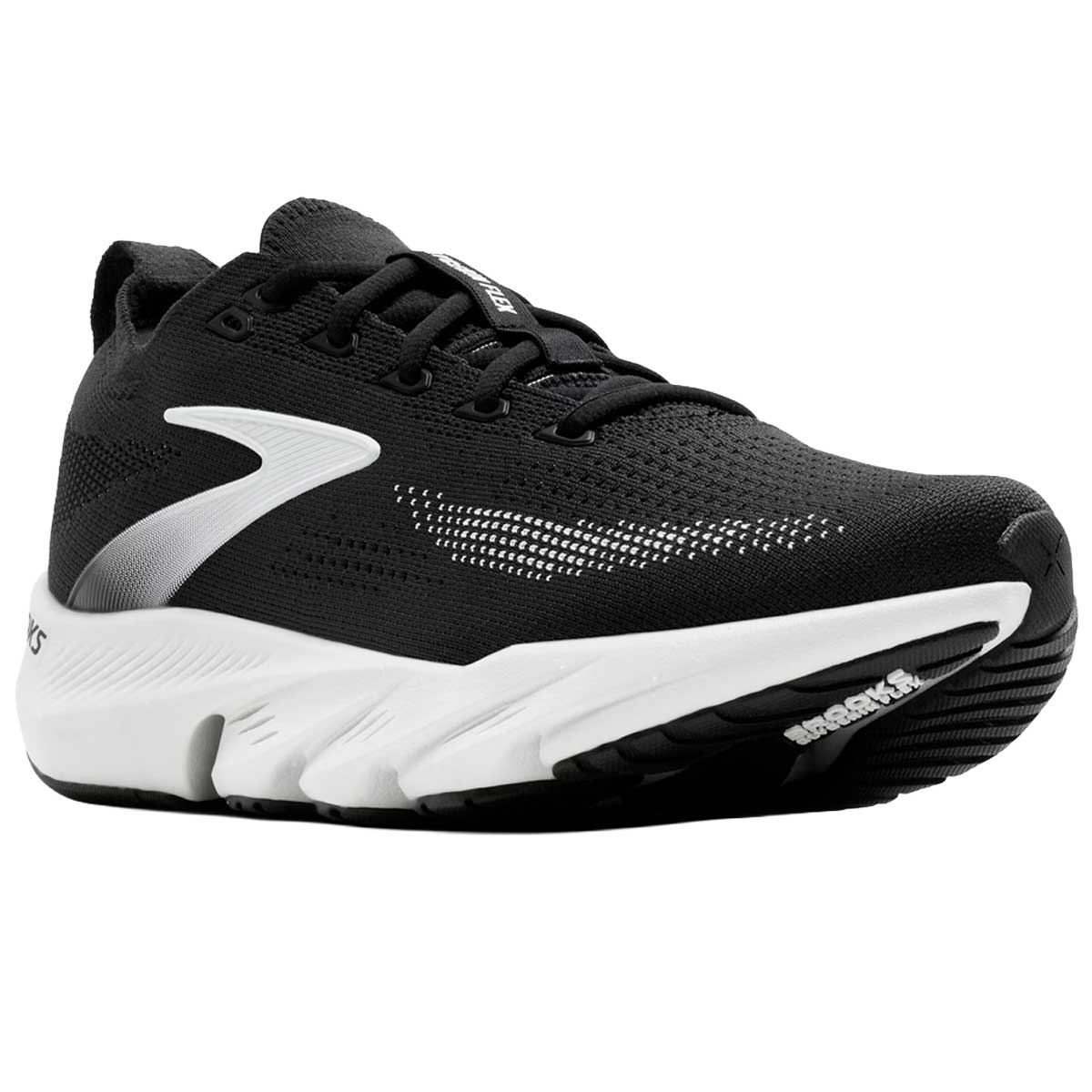 Tenis Brooks GLYCERIN FLEX Negro Blanco Mujer