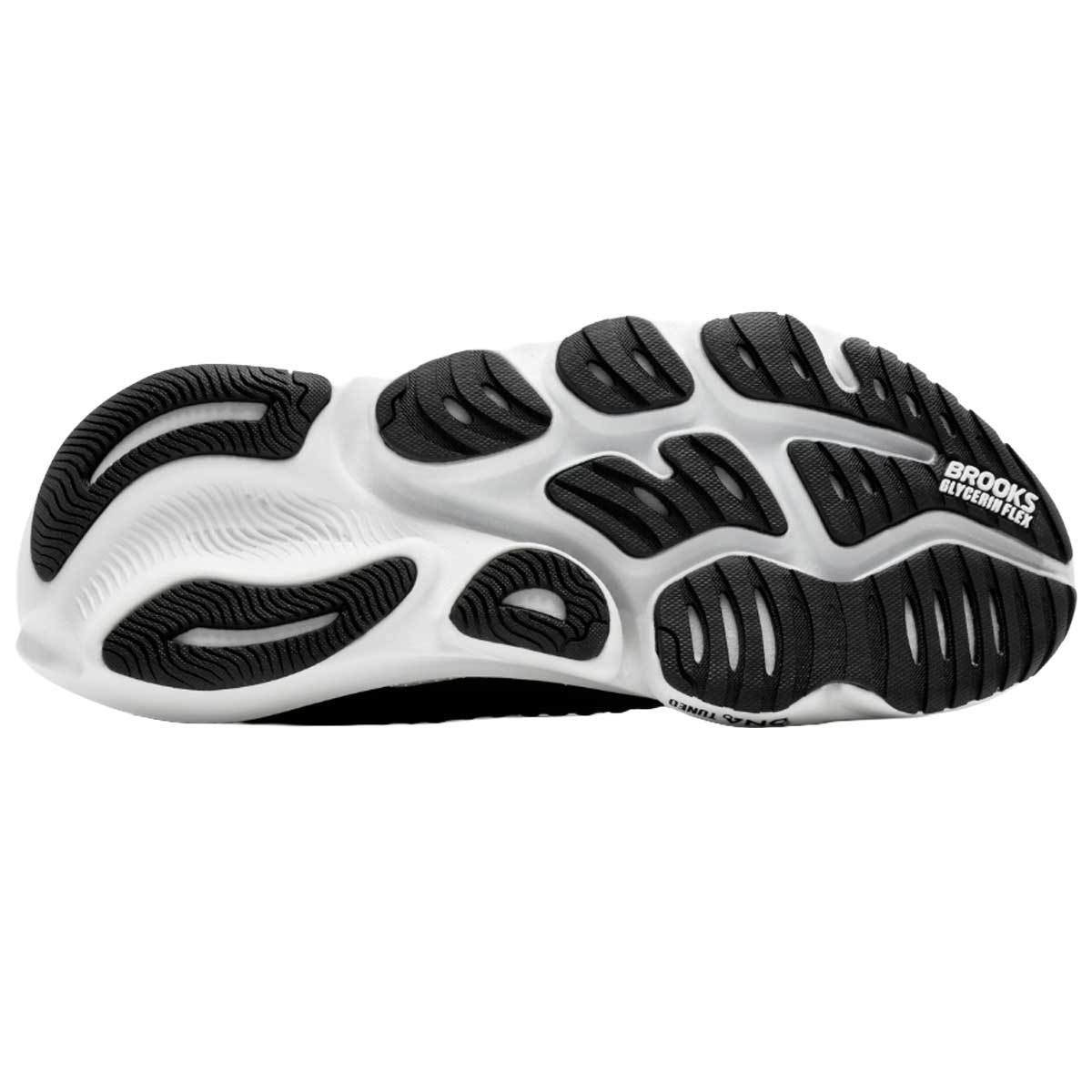 Tenis Brooks GLYCERIN FLEX Negro Blanco Mujer