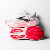 Tenis Brooks GLYCERIN MAX 2 Blanco Rosa Mujer