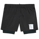 Short Deportivo Satisfy Techsilk 8" Negro Hombre