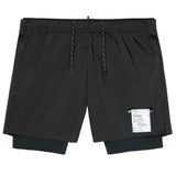 Short Deportivo Satisfy Techsilk 8" Negro Hombre