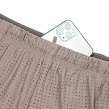 Short Deportivo Satisfy Space‑O 5" Café Claro Hombre