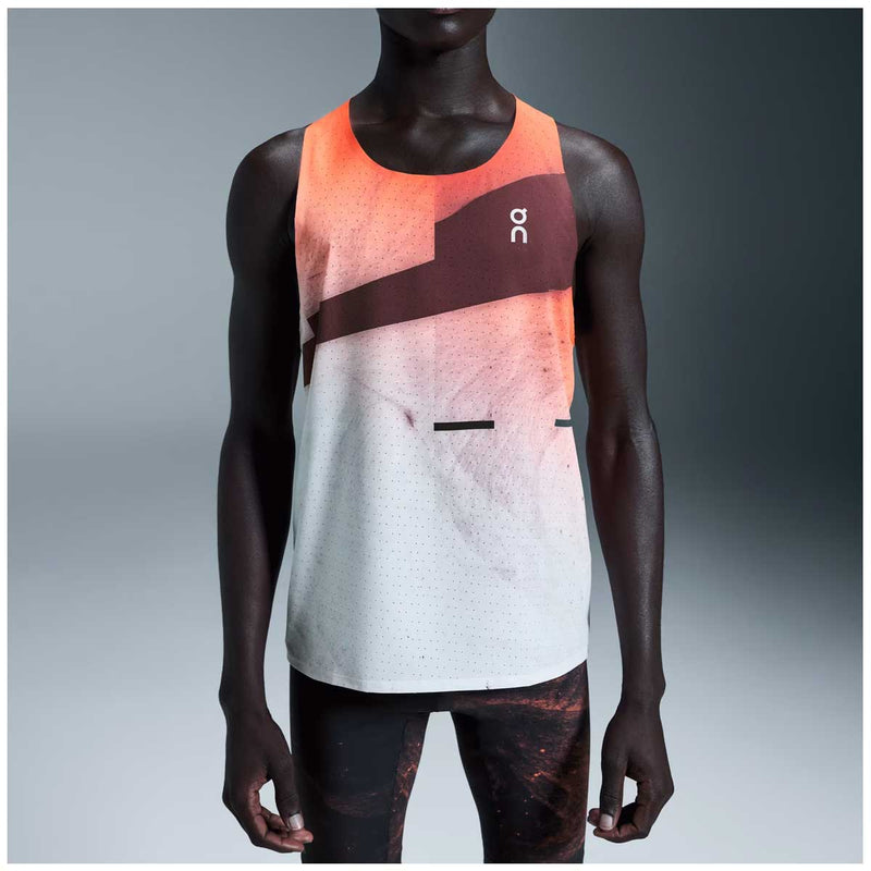 Playera Deportiva On Race Singlet Flame Hombre