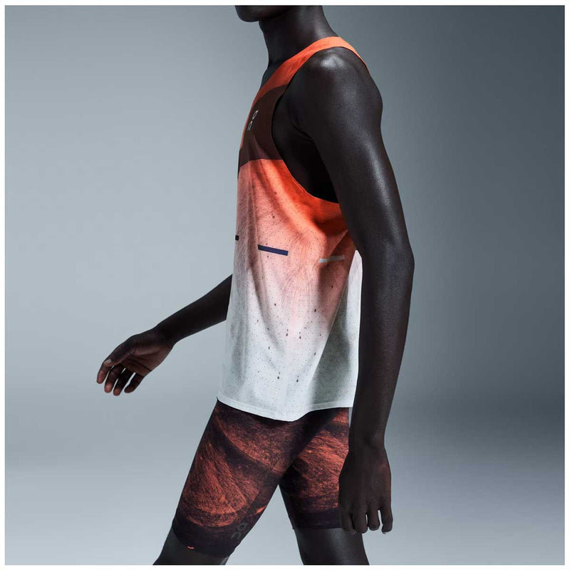 Playera Deportiva On Race Singlet Flame Hombre