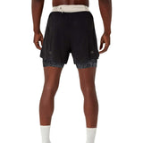 Short Deportivo Asics METARUN 4 IN 2-N-1 Negro Hombre