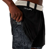 Short Deportivo Asics METARUN 4 IN 2-N-1 Negro Hombre