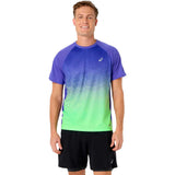 Playera Deportiva Asics ROAD FADE SS TOP Azul Hombre