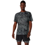 Playera Asics METARUN SLEEVE TOP Negro Gris Hombre