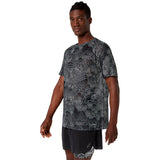 Playera Asics METARUN SLEEVE TOP Negro Gris Hombre