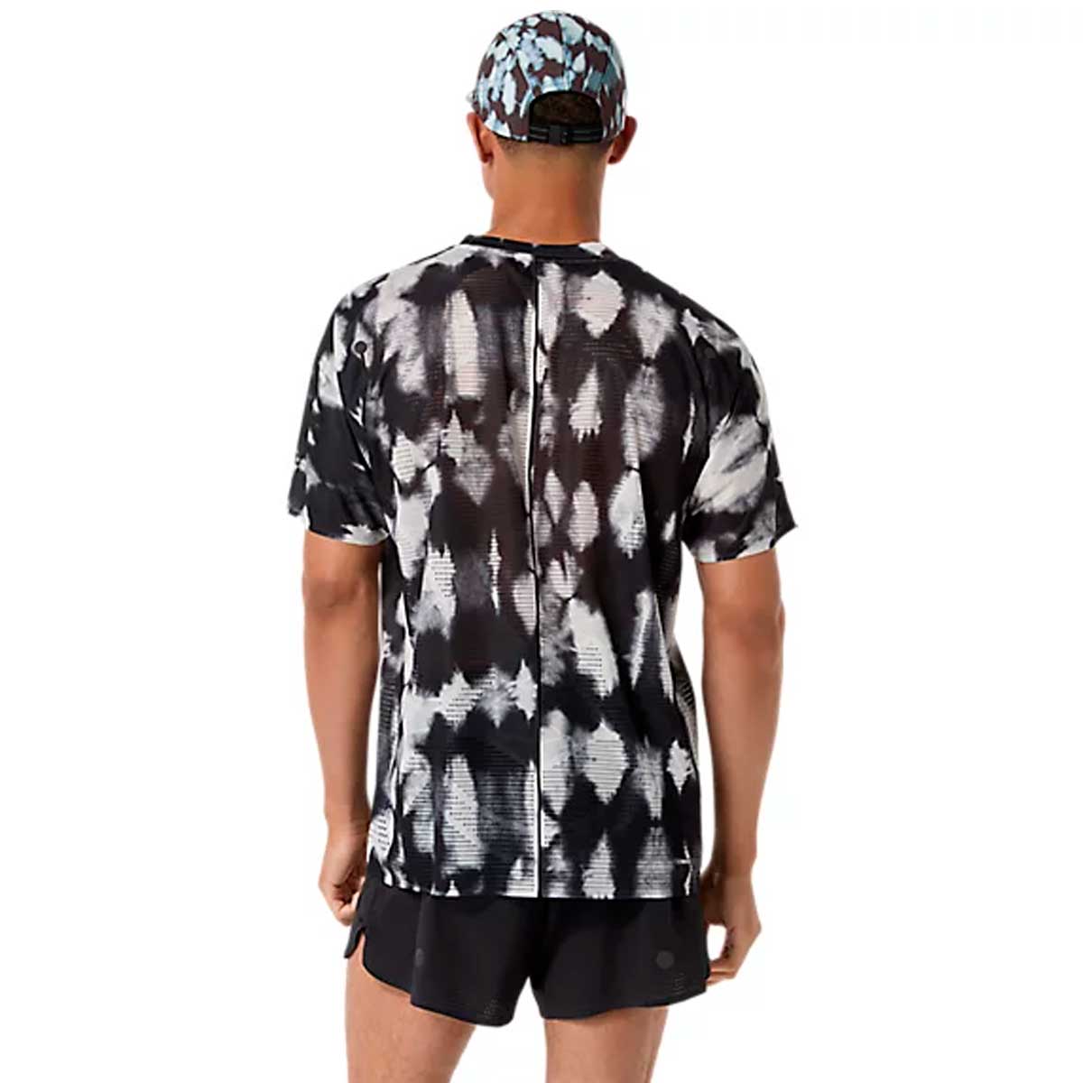 Playera Asics METARUN SS Top Beige Negro Hombre