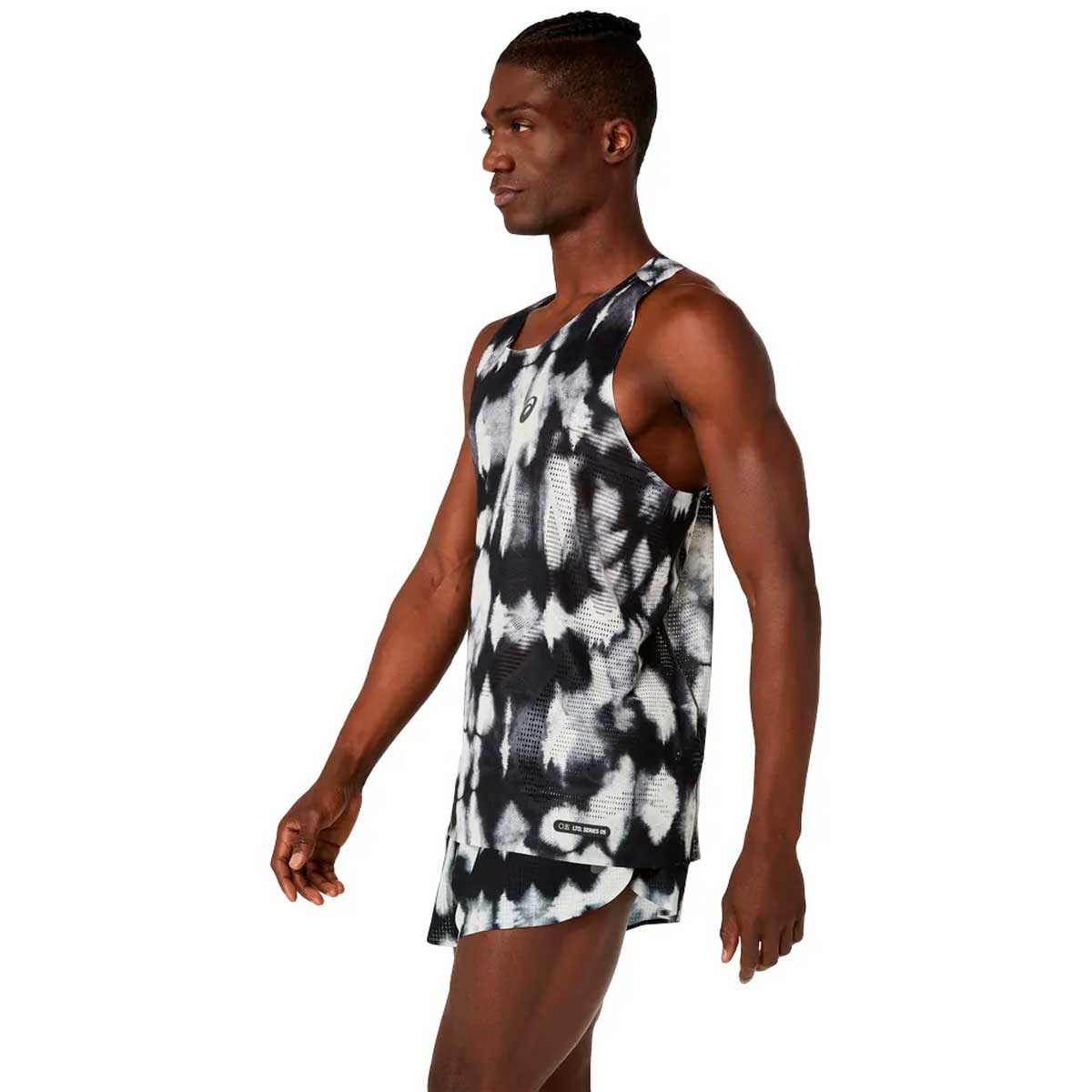 Playera Sin Manga Asics METARUN Singlet Beige Negro Hombre