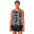 Playera Sin Manga Asics METARUN Tank Beige Negro Mujer