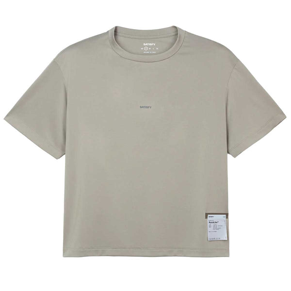 Playera Deportiva Satisfy AuraLite™ T-Shirt Aluminium Mujer