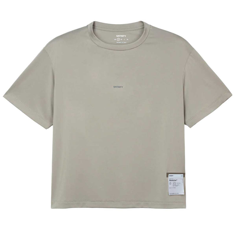 Playera Deportiva Satisfy AuraLite™ T-Shirt Aluminium Mujer