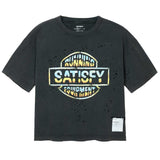 Playera Deportiva Satisfy MothTech™ Aged Black Mujer