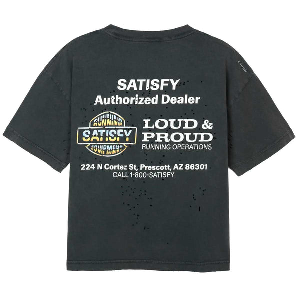 Playera Deportiva Satisfy MothTech™ Aged Black Mujer