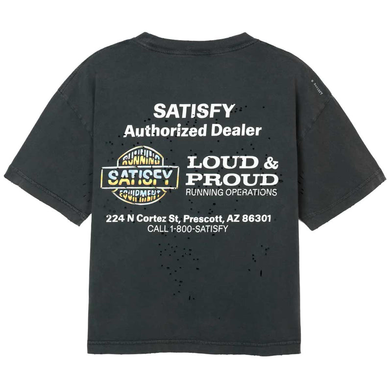 Playera Deportiva Satisfy MothTech™ Aged Black Mujer