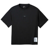 Playera Deportiva Satisfy AuraLite™ Pleated Negra Mujer