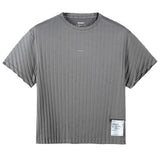Playera Deportiva Satisfy AuraLite™ Pleated Gris Mujer