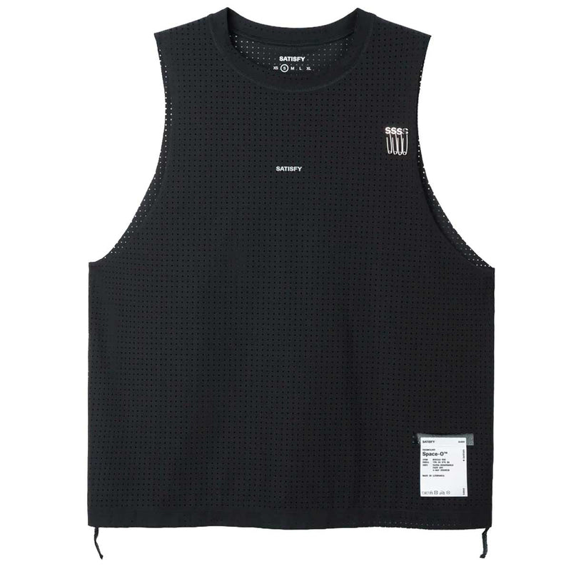Playera Deportiva Satisfy Space-O Muscle Tee Negra Mujer