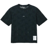 Playera Deportiva Satisfy SpaceLace™ Negro Mujer