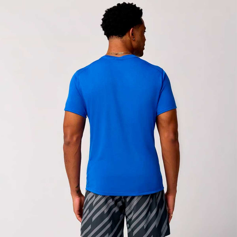 Playera Deportiva Brooks Distance Short Sleeve 3.0 Azul Hombre