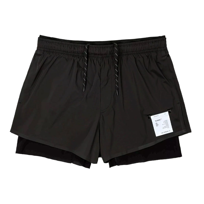 Short Deportivo Satisfy Techsilk 3" Running Negro Mujer