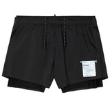 Short Deportivo Satisfy Techsilk 3" Running Negro Mujer