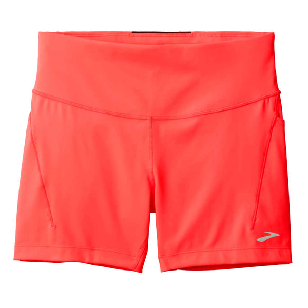 Short Deportiva Brooks Spark 5" Short Tight Naranja Mujer
