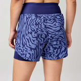 Short Deportiva Brooks Chaser 5" 2-in-1 Short 2.0 Multi Azul Mujer