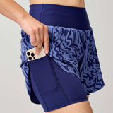 Short Deportiva Brooks Chaser 5" 2-in-1 Short 2.0 Multi Azul Mujer