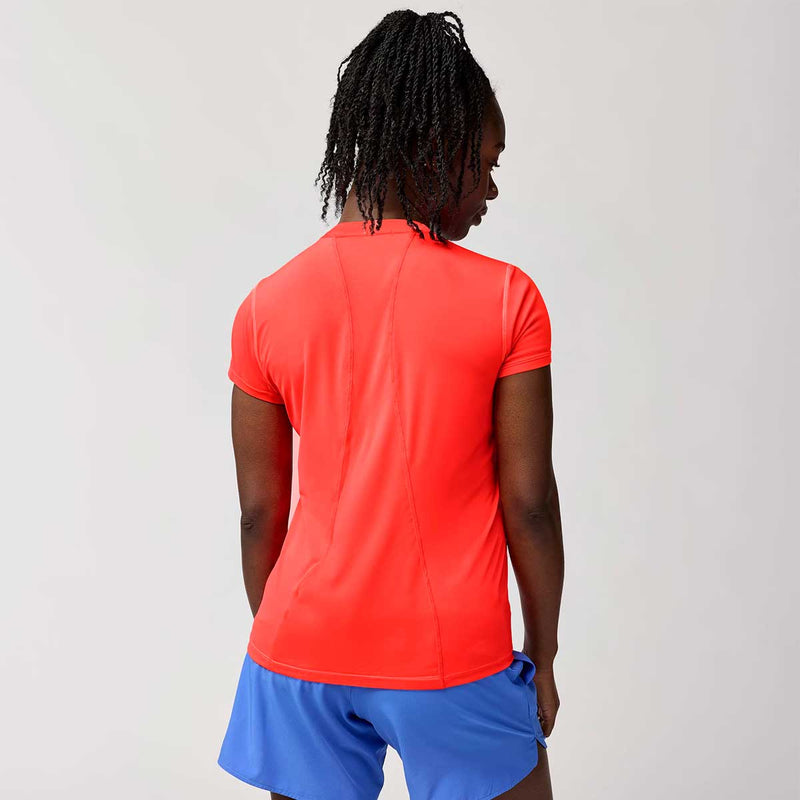 Playera Deportiva Brooks Sprint Free Short Sleeve 3.0 Naranja Mujer