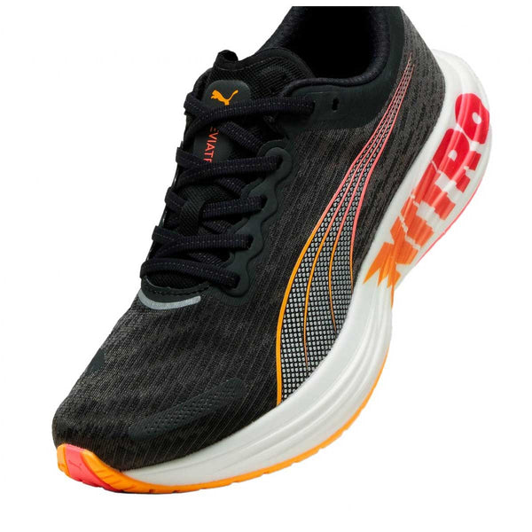 Tenis Puma DEVIATE NITRO 2 Negro Blanco Hombre