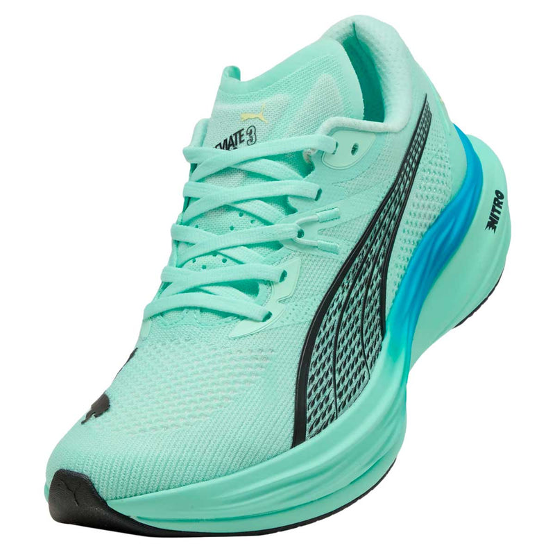 Tenis Puma DEVIATE NITRO 3 Aqua Negro Hombre