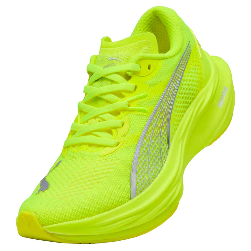 Tenis Puma Running DEVIATE NITRO 3 Amarrillo Neón Mujer