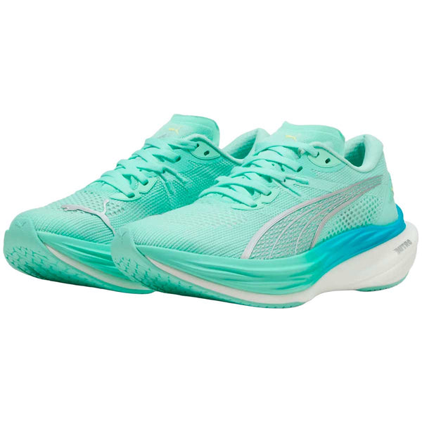 Tenis Puma DEVIATE NITRO 3 Aqua Azul Mujer