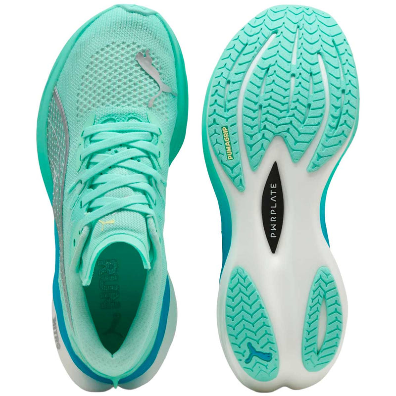 Tenis Puma DEVIATE NITRO 3 Aqua Azul Mujer